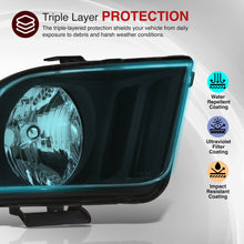 Load image into Gallery viewer, Ford Mustang 2005-2009 Factory Style Headlights Black Housing Clear Len Clear Reflector