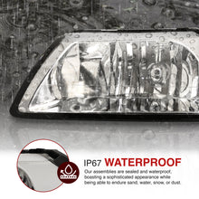 Load image into Gallery viewer, Ford Mustang 1999-2004 Factory Style Headlights Chrome Housing Clear Len Amber Reflector