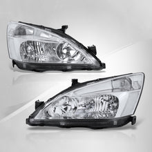 Load image into Gallery viewer, Honda Accord 2003-2007 Factory Style Headlights Chrome Housing Clear Len Clear Reflector