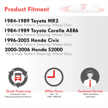 Load image into Gallery viewer, Honda Civic 1996-2005 / S200 2000-2005 / Scion xA 2004-2006 / xB 2004-2006 / tC 2005-2006 / Toyota MR2 1984-1989 / Corolla AE86 1984-1989 Steering Wheel Hub Adapter