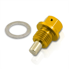 Load image into Gallery viewer, Oil Pan Magnetic Bolt with Gasket M14 x 1.5 Gold for Acura/Dodge/Ford/Honda/Hyundai/Izuzu/Jeep/Kia/Mazda/Mitsubishi