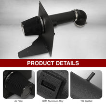 Load image into Gallery viewer, Chevrolet Camaro 6.2L V8 2010-2015 Cold Air Intake Black + Heat Shield