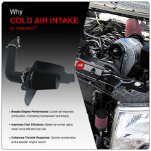 Load image into Gallery viewer, Ford F150 2004-2008 / Lincoln Mark LT 2006-2008 5.4L V8 Cold Air Intake Black + Heat Shield