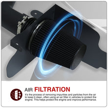 Load image into Gallery viewer, Ford F150 2004-2008 / Lincoln Mark LT 2006-2008 5.4L V8 Cold Air Intake Black + Heat Shield