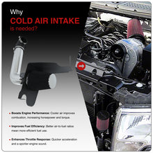 Load image into Gallery viewer, Ford F150 2004-2008 / Lincoln Mark LT 2006-2008 5.4L V8 Cold Air Intake Polished + Heat Shield