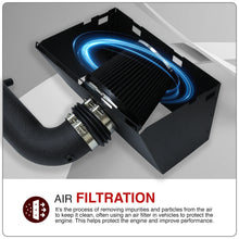 Load image into Gallery viewer, Dodge Ram 1500 2500 2009-2018 / Ram 3500 2013-2018 / RAM 1500 Classic 2019 5.7L V8 Cold Air Intake Black + Heat Shield