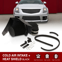 Load image into Gallery viewer, Cadillac CTS-V 6.2L V8 2009-2015 Cold Air Intake Black + Heat Shield