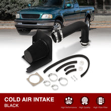 Load image into Gallery viewer, Ford F150 1997-2003 / F250 1997-1998 / Expedition 1997-2003 / Lincoln Navigator 1998-1999 4.6L 5.4L V8 Cold Air Intake Black + Heat Shield