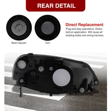 Load image into Gallery viewer, Honda Civic 2/4Door 2001-2003 Factory Style Headlights Black Housing Clear Len Clear Reflector