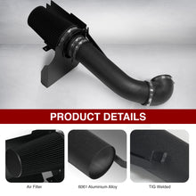 Load image into Gallery viewer, Chevrolet Silverado 1999-2006 / Avalanche 2002-2006 / Suburban 1500 2500 2000-2006 / Tahoe 2000-2006 / Cadillac Escalade 2002-2006 / GMC Sierra 1999-2006 / Yukon 2000-2006 / Yukon XL 2000-2006 4.8L 5.3L 6.0L V8 Cold Air Intake Black + Heat Shield