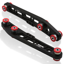 Load image into Gallery viewer, JDM Sport Acura Integra 1994-2001 / Honda Civic 1988-1995 / CRX 1988-1991 / Del Sol 1993-1997 Rear Lower Control Arms Black with Red Bushings