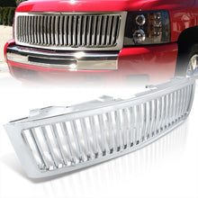 Load image into Gallery viewer, Chevy Silverado 07-2013 Vertical Style Front Grille Chrome