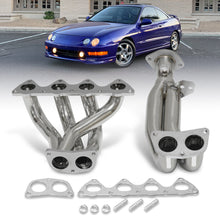 Load image into Gallery viewer, Acura Integra RS LS GS 1994-2001 4-2-1 Stainless Steel Exhaust Header (2-Piece)
