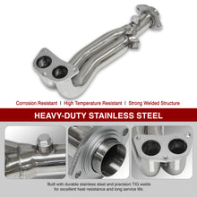 Load image into Gallery viewer, Acura Integra RS LS GS 1994-2001 4-2-1 Stainless Steel Exhaust Header (2-Piece)