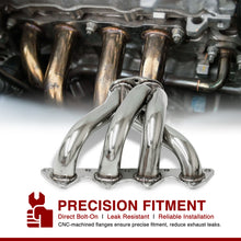 Load image into Gallery viewer, Acura Integra RS LS GS 1994-2001 4-2-1 Stainless Steel Exhaust Header (2-Piece)