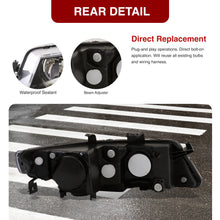 Load image into Gallery viewer, Acura TSX 2004-2008 Factory Style Headlights Black Housing Clear Len Amber Reflector