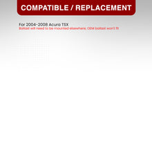 Load image into Gallery viewer, Acura TSX 2004-2008 Factory Style Headlights Black Housing Clear Len Amber Reflector