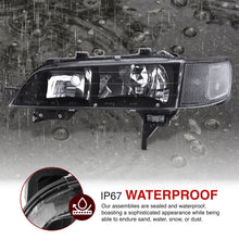 Load image into Gallery viewer, Honda Accord 1994-1997 Factory Style Headlights + Corners Black Housing Clear Len Clear Reflector