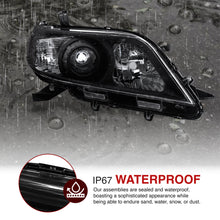 Load image into Gallery viewer, Toyota Sienna 2011-2020 Factory Style Headlights Black Housing Clear Len Clear Reflector