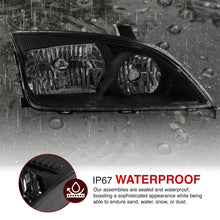 Load image into Gallery viewer, Ford Focus 2005-2007 Factory Style Headlights Black Housing Clear Len Clear Reflector