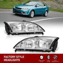 Load image into Gallery viewer, Ford Focus 2005-2007 Factory Style Headlights Chrome Housing Clear Len Clear Reflector