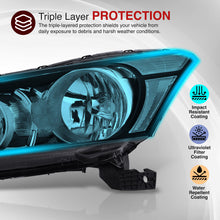 Load image into Gallery viewer, Honda Accord Sedan 2008-2012 Factory Style Headlights Black Housing Clear Len Clear Reflector