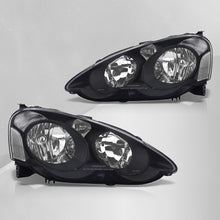 Load image into Gallery viewer, Acura RSX 2002-2004 Factory Style Headlights Black Housing Clear Len Clear Reflector