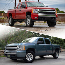 Load image into Gallery viewer, Chevrolet Silverado 2007-2013 Factory Style Headlights Chrome Housing Clear Len Amber Reflector