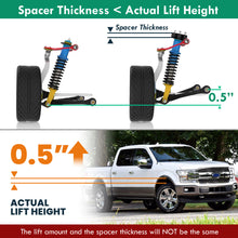 Load image into Gallery viewer, Ford F150 2004-2023 0.5" Front Leveling Lift Kit Black