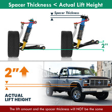 Load image into Gallery viewer, Ford F150 1981-1996 4WD 2" Front Leveling Lift Kit Black