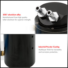 Load image into Gallery viewer, Universal 350ML Cylinder Motor Oil Catch Can Tank Reservoir 7.3"x4.2"x4.2" Black