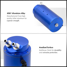 Load image into Gallery viewer, Universal 350ML Cylinder Engine Oil Catch Can Tank Reservoir 7.3"x4.2"x4.2" Blue