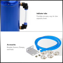 Load image into Gallery viewer, Universal 350ML Cylinder Engine Oil Catch Can Tank Reservoir 7.3"x4.2"x4.2" Blue