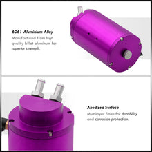 Load image into Gallery viewer, Universal 350ML Engine Motor Cylinder Oil Catch Can Tank 7.3"x4.2"x4.2" Purple