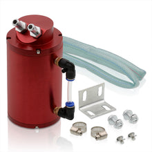 Load image into Gallery viewer, Universal 350ML Cylinder Engine Oil Catch Can Tank Reservoir 7.3"x4.2"x4.2" Red