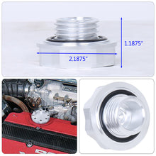 Load image into Gallery viewer, Acura/Honda Aluminum Octogon Screw Style Oil Cap Silver
