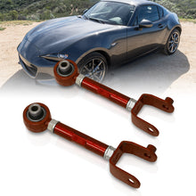 Load image into Gallery viewer, Mazda Miata MX-5 2016-2024 Rear Upper Adjustable Camber Kit Control Arms Red
