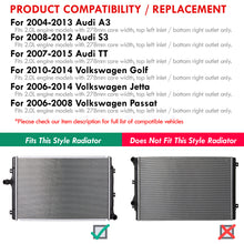Load image into Gallery viewer, Volkswagen Jetta 2005-2014 / Golf GTI 2006-2010 / Passat 2006-2010 2.0T Aluminum Radiator