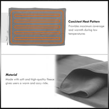 Load image into Gallery viewer, 12V Electric Heated Polyester Blanket Gray