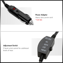 Load image into Gallery viewer, 12V Electric Heated Polyester Blanket Black/Red