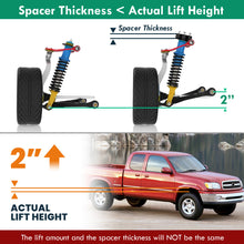 Load image into Gallery viewer, Toyota Tundra 1999-2006 / Sequoia 2000-2007 2" Front Leveling Lift Kit Black
