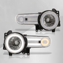 Load image into Gallery viewer, Toyota FJ Cruiser 2007-2014 LED DRL Bar Projector Headlights Chrome Housing Clear Len Clear Reflector