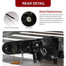 Load image into Gallery viewer, Toyota FJ Cruiser 2007-2014 LED DRL Bar Projector Headlights Chrome Housing Clear Len Clear Reflector