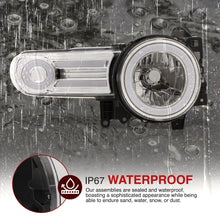 Load image into Gallery viewer, Toyota FJ Cruiser 2007-2014 LED DRL Bar Projector Headlights Chrome Housing Clear Len Clear Reflector