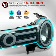 Load image into Gallery viewer, Toyota FJ Cruiser 2007-2014 LED DRL Bar Projector Headlights Black Housing Clear Len Clear Reflector