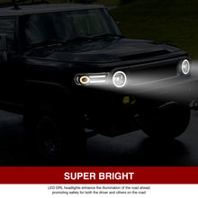 Load image into Gallery viewer, Toyota FJ Cruiser 2007-2014 LED DRL Bar Projector Headlights Black Housing Clear Len Clear Reflector