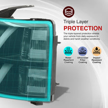 Load image into Gallery viewer, Chevrolet Silverado 1500 2007-2013 / 2500HD 3500HD 2007-2014 LED DRL Bar Projector Headlights Black Housing Clear Len Clear Reflector