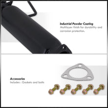 Load image into Gallery viewer, Honda Accord 2.2L I4 1994-1997 Stainless Steel Resonated Test Pipe Black