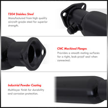 Load image into Gallery viewer, Acura Integra 1990-2001 / Honda Civic 1988-2000 / CRX 1988-1991 / Del Sol 1993-1997 Stainless Steel Resonated Test Pipe Black