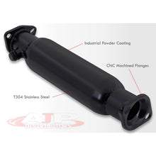 Load image into Gallery viewer, Acura Integra 1990-2001 / Honda Civic 1988-2000 / CRX 1988-1991 / Del Sol 1993-1997 Stainless Steel Resonated Test Pipe Black